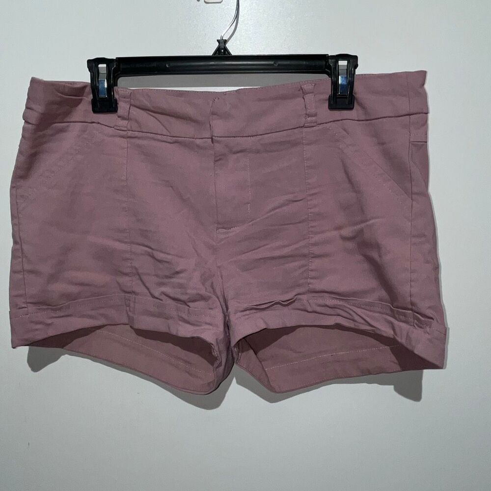 Joe B by Joe Benbasset Women's Pink Cuffed Hem Flat Front Casual Shorts Size XL